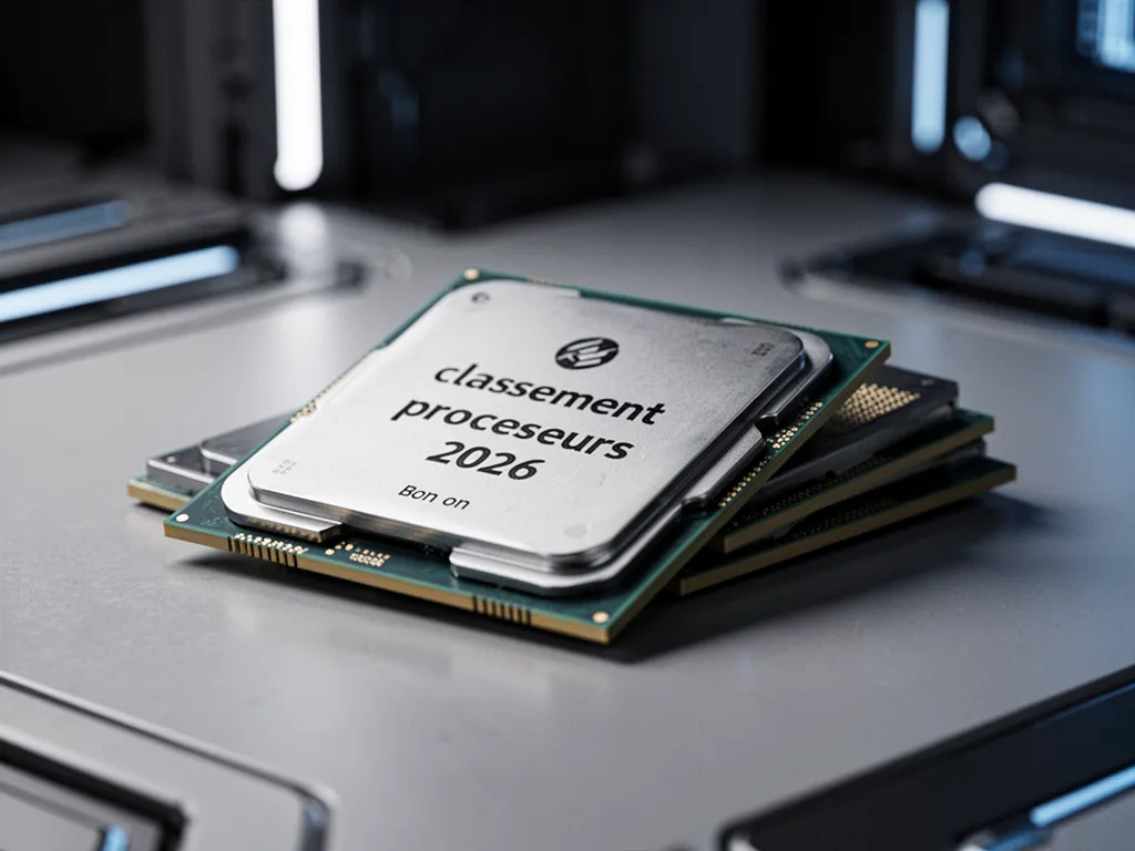 Classement des processeurs 2026 : comment choisir le bon CPU selon l'usage et le budget